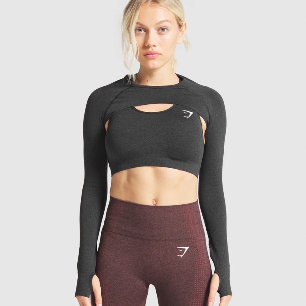 Gymshark black shrug